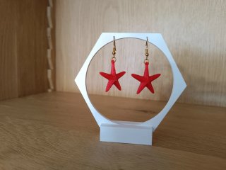 Pendientes modelo Estrella de Mar 3D
