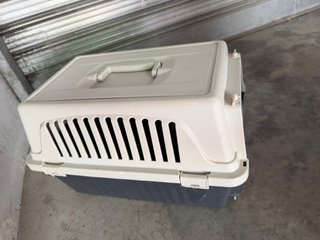 Trasportino per animali beige/nero
