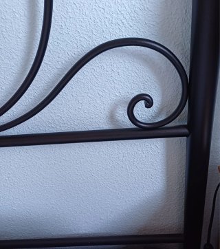 Cabecero de forja negro 1,35 m.