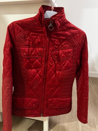 Chaqueta Barbour Roja Acolchada