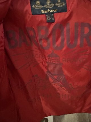 Chaqueta Barbour Roja Acolchada