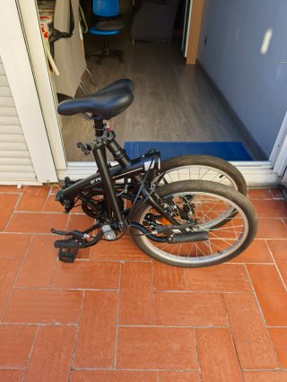 Bicicleta Plegable B-Twin Negra