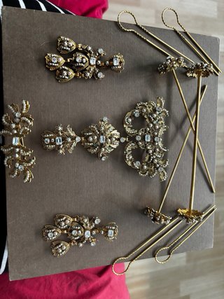 Aderezo de fallera oro y plata