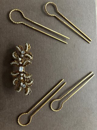 Aderezo de fallera oro y plata