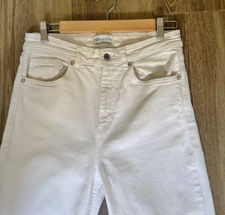Pantalones Zara blancos rectos talla 38