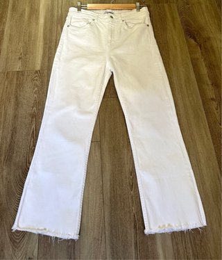 Pantalones Zara blancos rectos talla 38