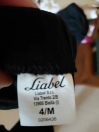 Slip uomo nero Liabel Misura 4 italiana
