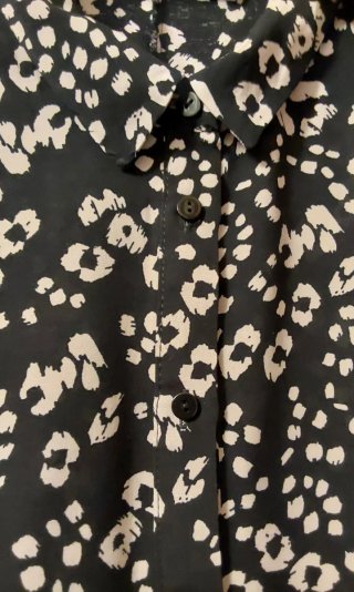 Vestido Camisero Zara Estampado Talla M