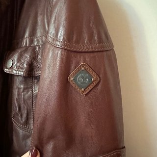 Chaqueta de Piel Timberland Marrón