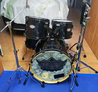 Batería Pearl Vision Completa Negra