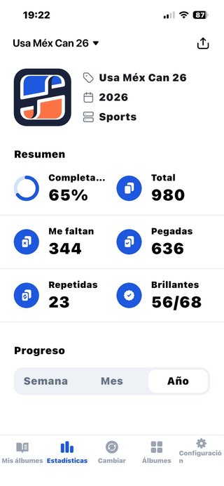 Álbum Panini Mundial FIFA 2026 Casi compelto