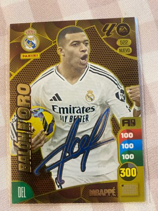 Carta Mbappé Balón de Oro #522 Panini Adrenalyn