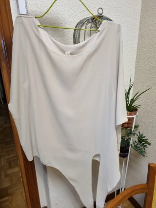 Blusa blanca, talla única