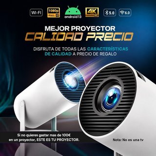 Proyector PRO Full HD 4K Android 13 - Nuevo