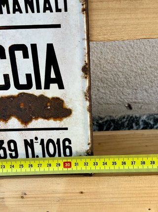 Targa Smaltata Bandita di Caccia Vintage 1939