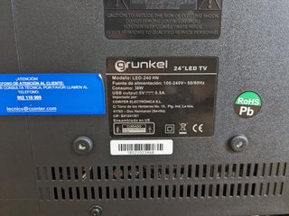 Televisor LED 24 pulgadas Negro