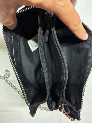 Bolso Zara Negro Tachuelas Cadena