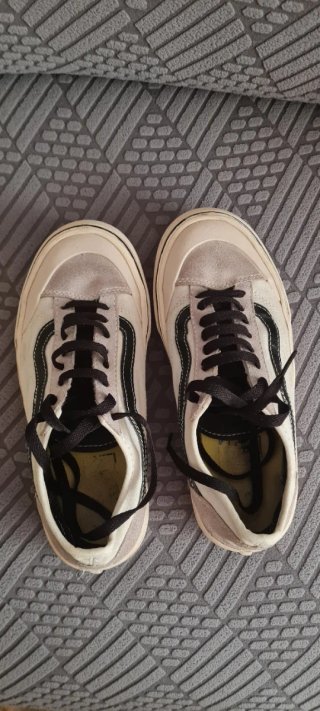 Zapatillas Vans Mujer Blancas y Negras
