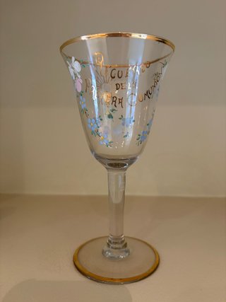 Copa antigua "Recuerdo de la Primera Comunión"