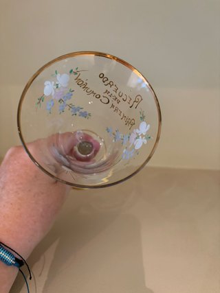 Copa antigua "Recuerdo de la Primera Comunión"