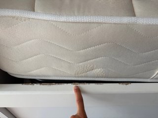 Cama nido 90 cm blanca+ 2 colchones