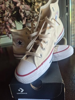 Botas Converse botín beige