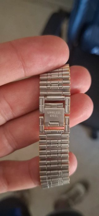 Confezione da 20 cinture per orologi in acciaio, colore oro