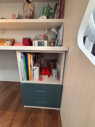 Cama Loft con Escritorio y Escaleras