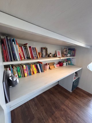 Cama Loft con Escritorio y Escaleras