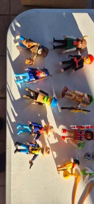 Lote Playmobil Western vintage + caballos