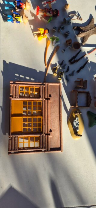 Lote Playmobil Western vintage + caballos