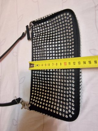 Bolso Zara Negro con Brillantes