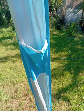 Carpa de playa o terraza 2x2 con tirantes para el