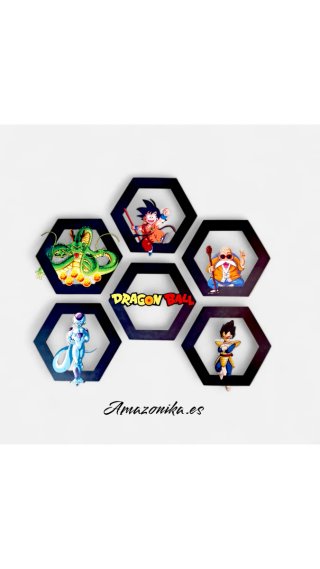 Pack 6 Cuadros Decorativos Dragon Ball