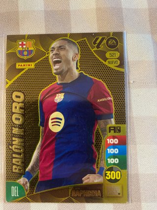 Carta Raphinha Balón de Oro #521 Nuevo