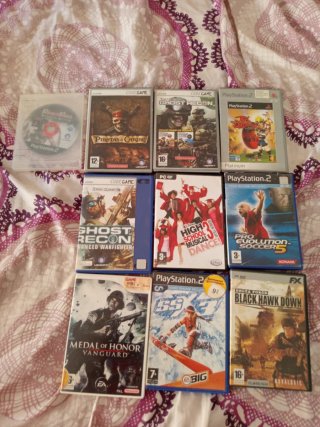 Lote 8 Videojuegos PS2 PC