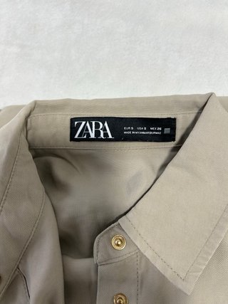Sobrecamisa Safari Beige ZARA Talla S