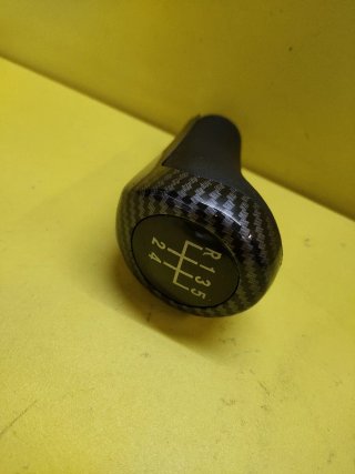POMO PALANCA CAMBIO BMW E46 E60 E90 NEGRO CARBON 5