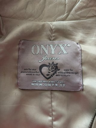 Chaqueta de piel Onyx beige