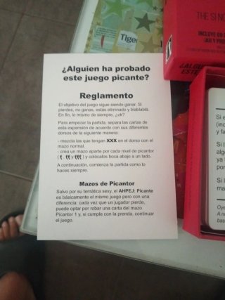 Juego ¿Alguien ha probado este juego? Picante