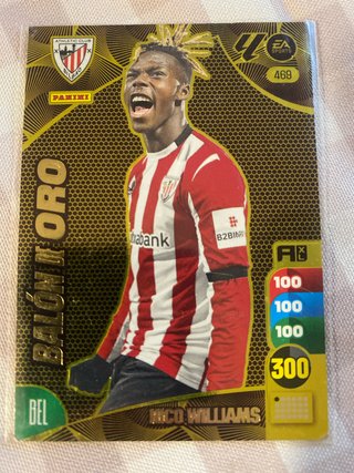 Carta Nico Williams Balón de Oro #469 Panini