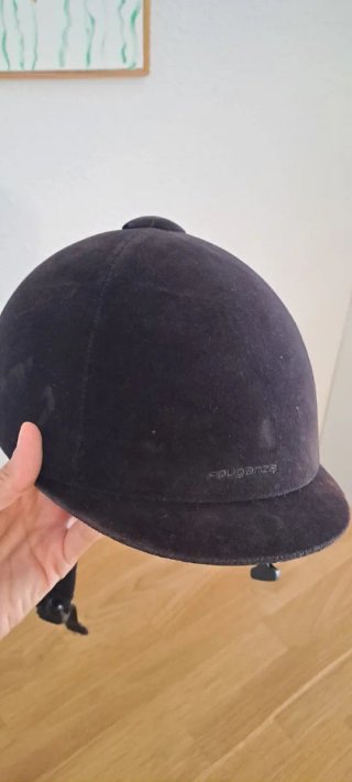 Chaleco protector y casco equitación niño