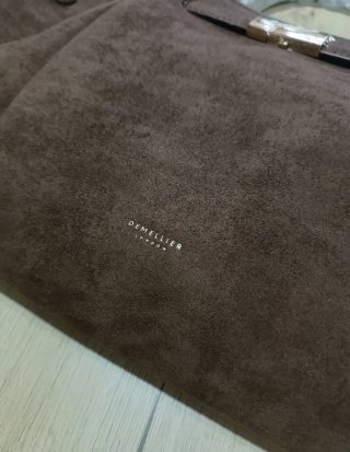 Bolso DeMellier Marrón Ante