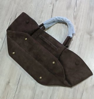 Bolso DeMellier Marrón Ante