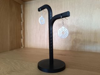 Pendientes modelo Circular Azteca 3D