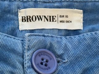 Pantalón pana azul Brownie Talla XS