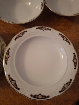 Vajilla estilo Limoges Porcelana Dorada