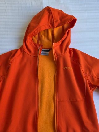 Chaqueta Columbia Infantil Softshell Naranja 14-16