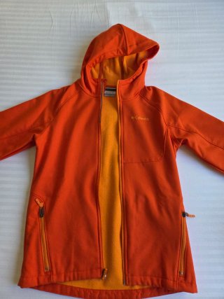 Chaqueta Columbia Infantil Softshell Naranja 14-16