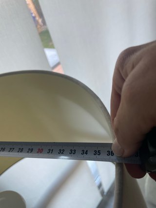Lámpara de pie moderna metal y tela